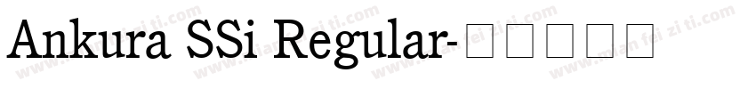 Ankura SSi Regular字体转换